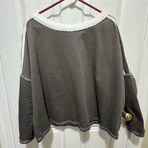 Ces Femme Grey and White Textured Fabric